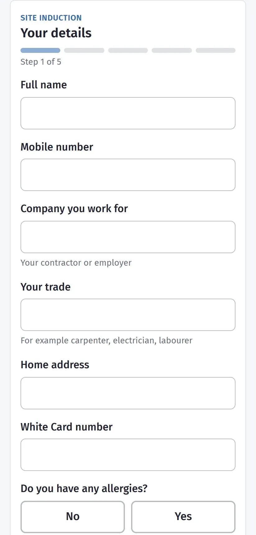 A step of the induction on the phone
